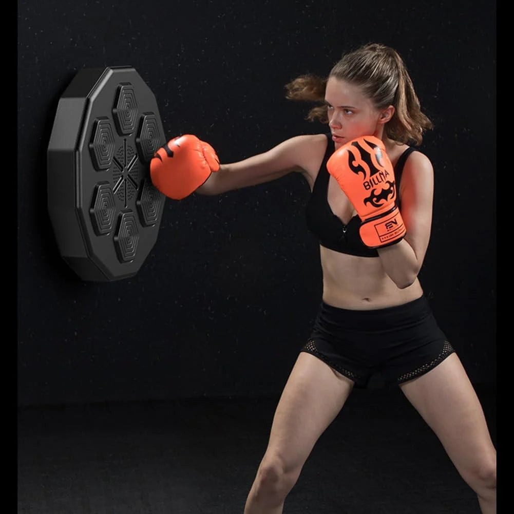 Aparat Box Electronic Muzical Inteligent, Mănuși Incluse, Antrenament Fitness Bluetooth