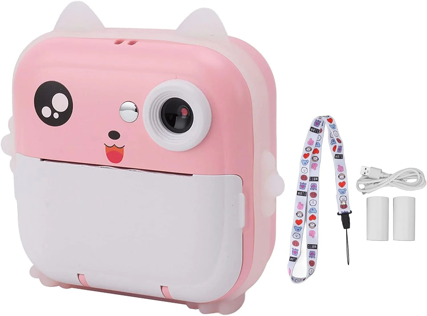 Aparat Foto Digital Copii cu Imprimare Termică Instant, Focalizare Automată, HD 1080P