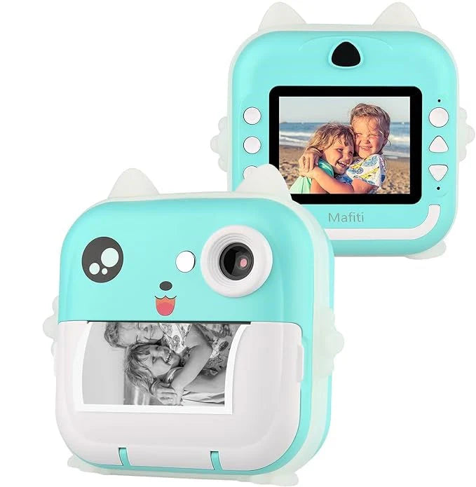 Aparat Foto Digital Copii cu Imprimare Termică Instant, Focalizare Automată, HD 1080P