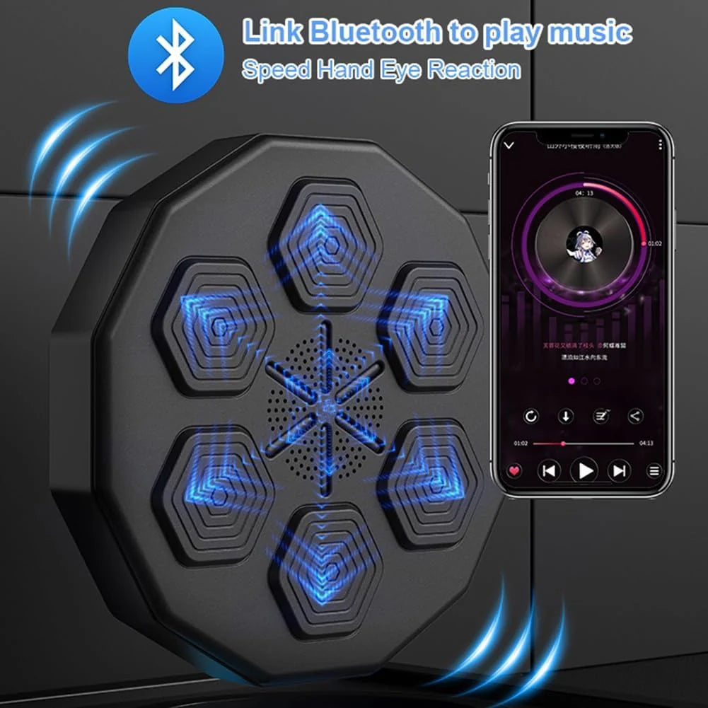 Aparat Box Electronic Muzical Inteligent, Mănuși Incluse, Antrenament Fitness Bluetooth