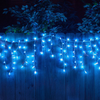 Instalație Crăciun LED 13m, Franjuri Inegali 300 Lumini, 8 Jocuri