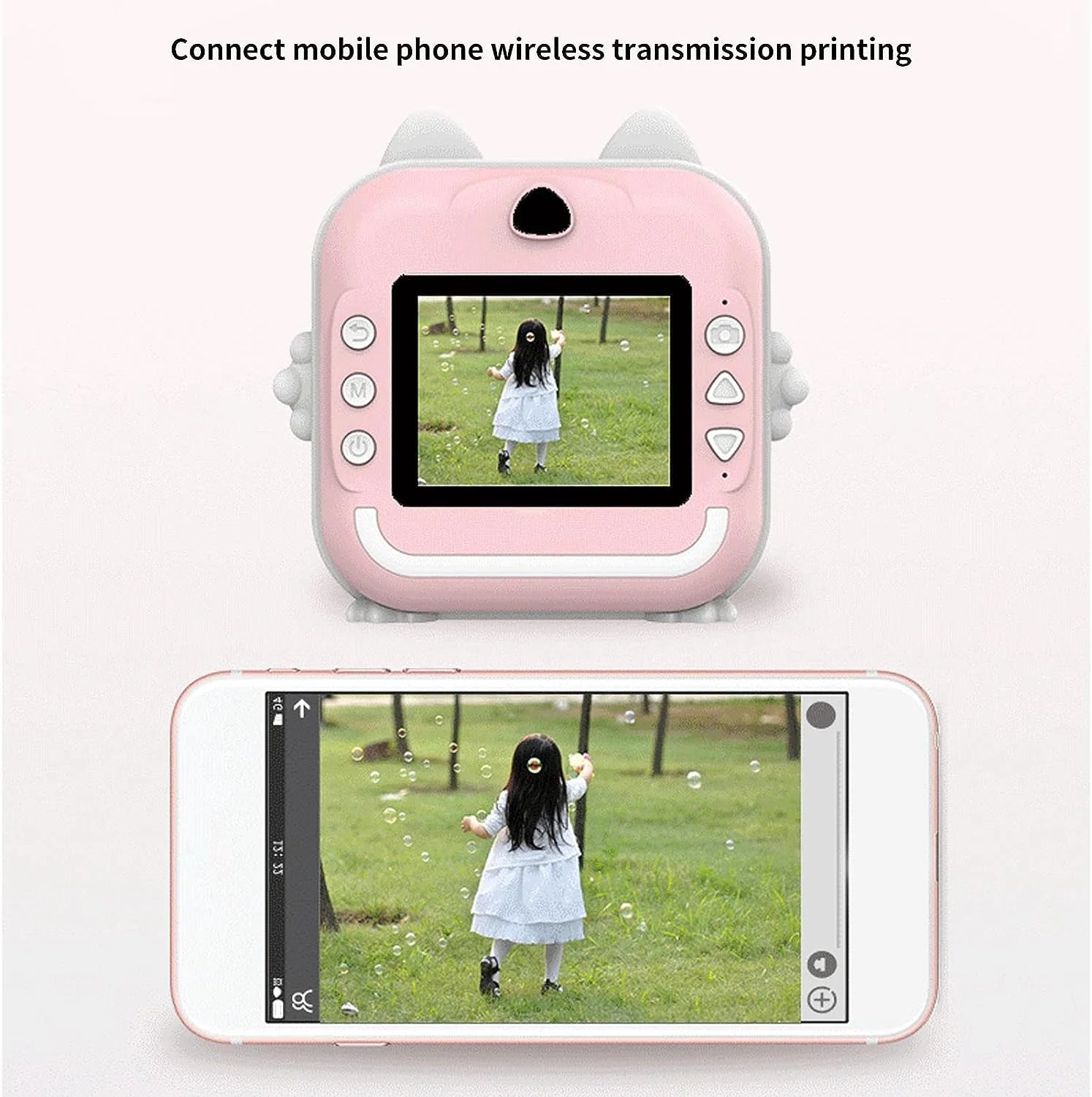 Aparat Foto Digital Copii cu Imprimare Termică Instant, Focalizare Automată, HD 1080P