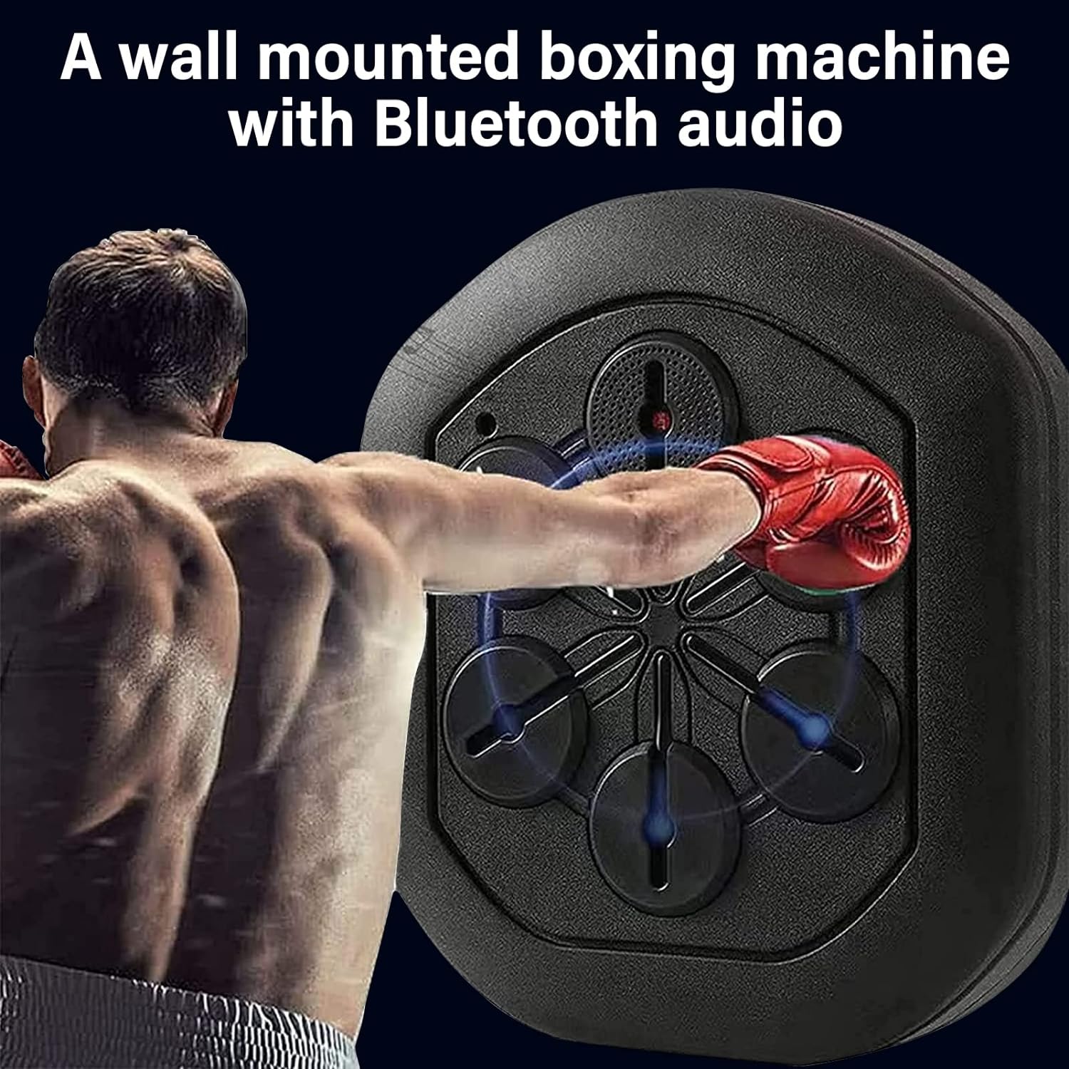 Aparat Box Electronic Muzical Inteligent, Mănuși Incluse, Antrenament Fitness Bluetooth