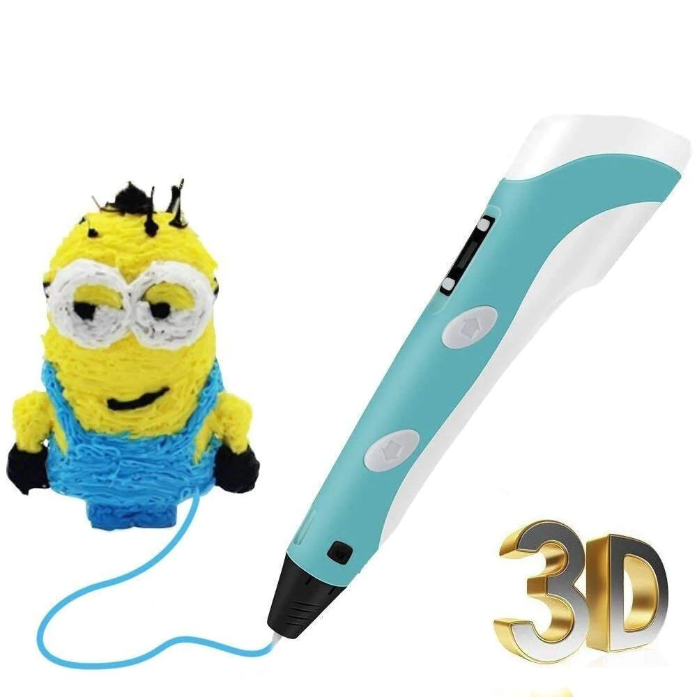 Creion 3D Profesional cu Afișaj Digital, Filamente Multicolore, Ideal pentru Începători