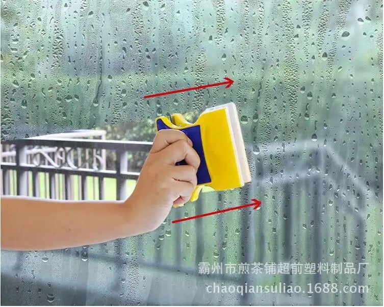 Dispozitiv Magnetic Eficient pentru Curățarea Rapidă a Geamurilor și Oglinzilor