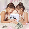 Pușculiță Interactivă pentru Copii, Seif ATM cu Cifru Digital și Funcții Educative