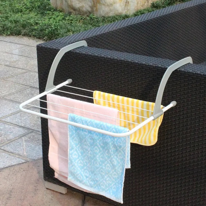 Uscător Rufe Pliabil, Ajustabil, pentru Balcon sau Calorifer, Rezistent, Compact