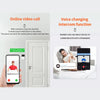 Sonerie Interfon Wireless Inteligentă cu Cameră HD, Viziune Nocturnă, Audio Bidirecțional