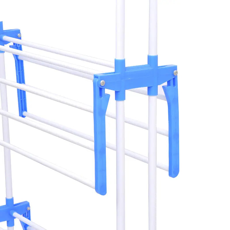 Uscător Vertical Mobil Pliabil Rufe cu Suport Umerașe 3 Nivele 173cm