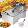 Friteuză Electrică Hoffmans 6 Litri, 2500W, Termostat Reglabil, Coș Detașabil