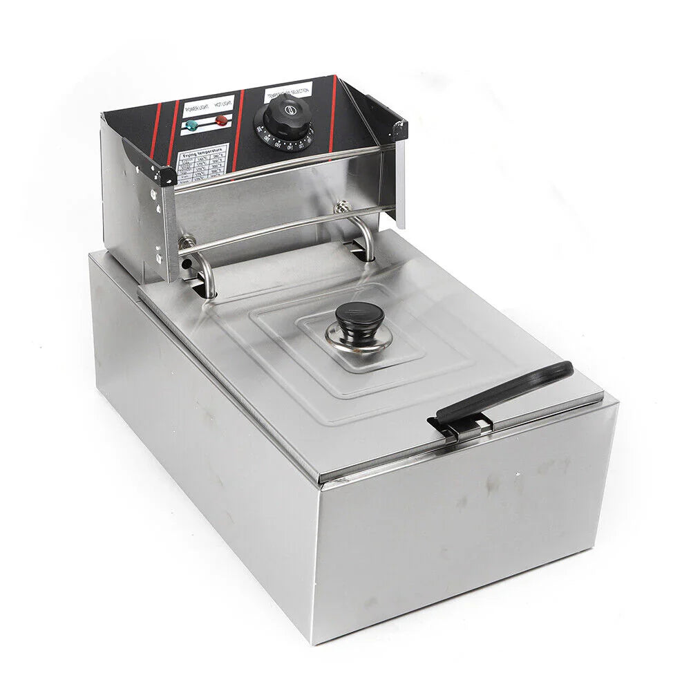 Friteuză Electrică Hoffmans 6 Litri, 2500W, Termostat Reglabil, Coș Detașabil