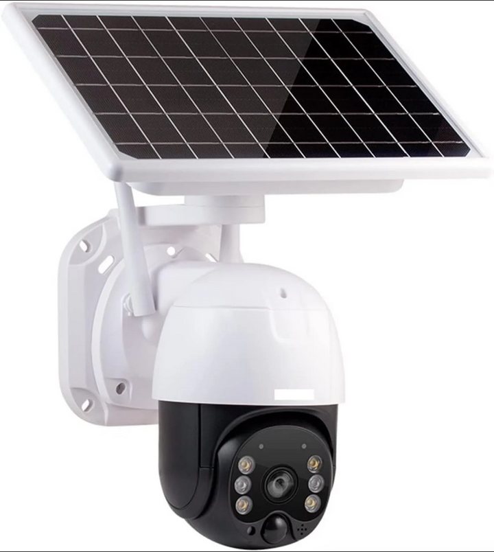 Camera de supraveghere wireless 5MP cu panou solar si rotire 355°, protectie IP66, infrarosu, WiFi/4G