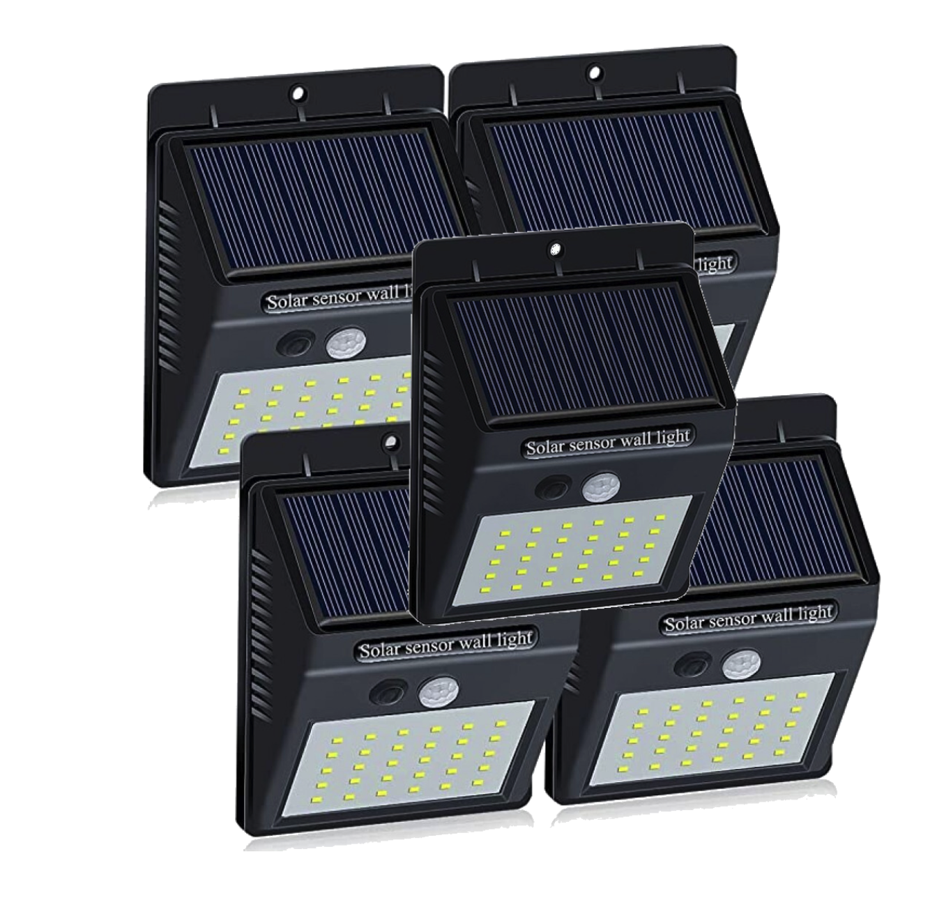 Set 10 lampi ultra 30 led cu panou solar si senzor de miscare