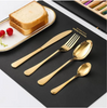Set 24 de Tacamuri Aurii , design simplu si elegant, otel inoxidabil, materiale premium, rezistente la uzura, aspect luxos, cutie de depozitare, auriu