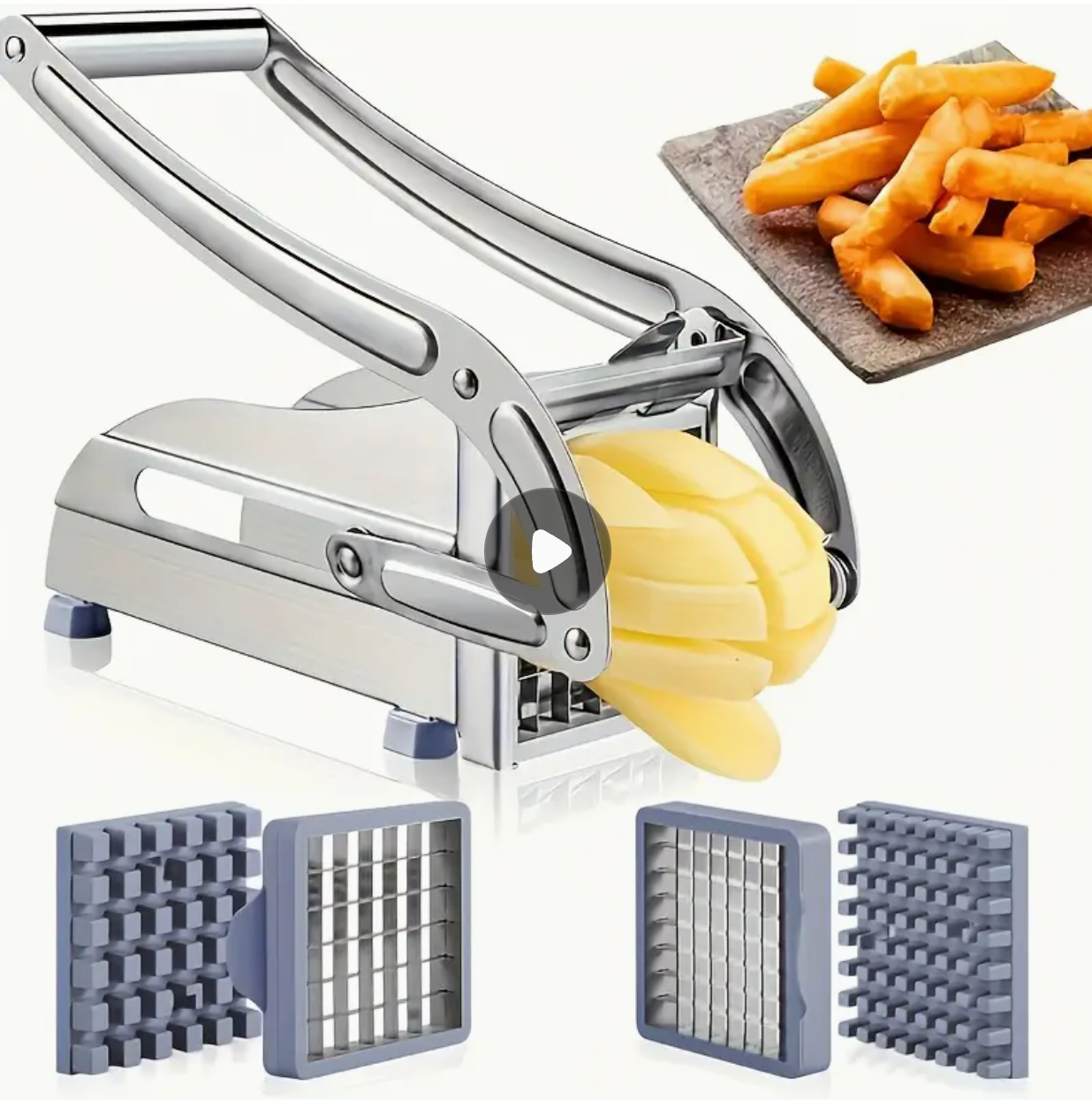 Aparat de feliat cartofi pai inox Potato Chipper