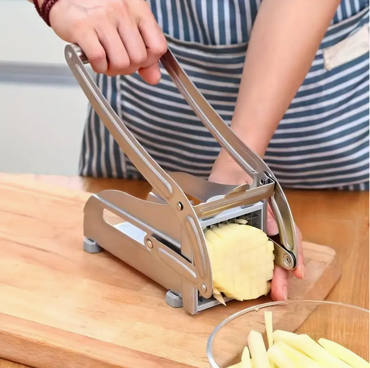 Aparat de feliat cartofi pai inox Potato Chipper