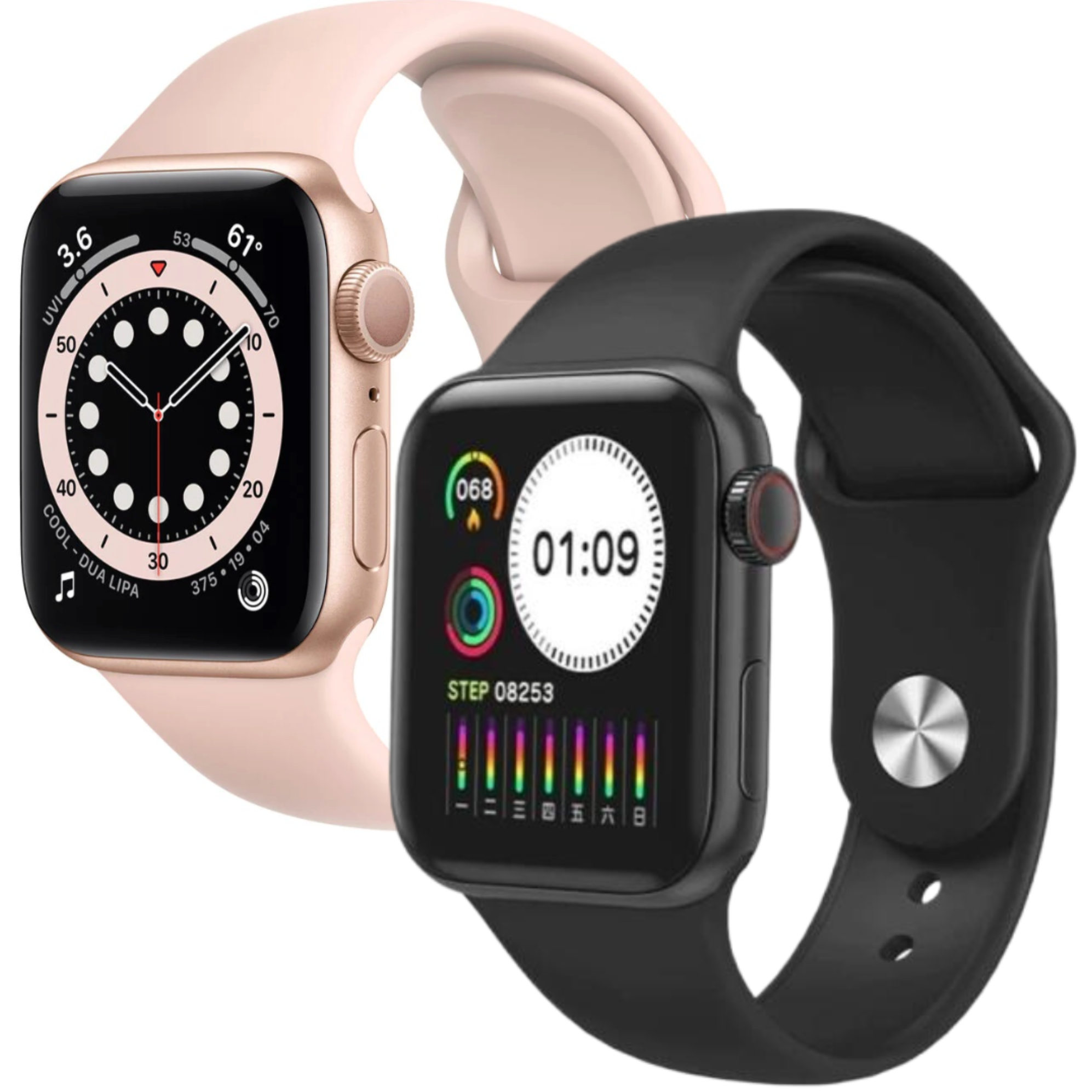 1 + 1 Gratis - Ceas Smartwatch cu multiple functii ROZ