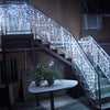 Instalație LED Franjuri 12m, 300 Lumini, 8 Moduri, Alb Rece Exterior/Interior