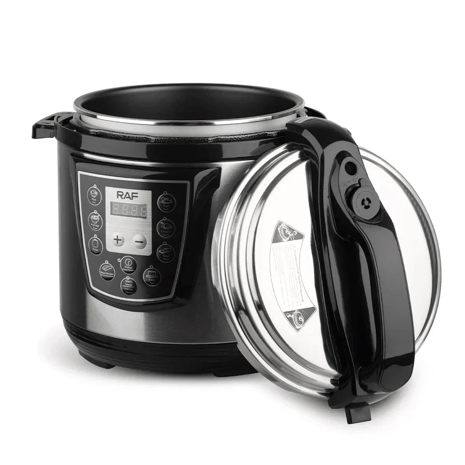 Oală Electrică Sub Presiune RAF 6L, 1050W, Multifuncțională, Oțel Inoxidabil