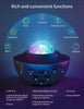 Proiector Lumină Stele Amouhom LED Galaxy, Difuzor Bluetooth, Telecomandă, USB