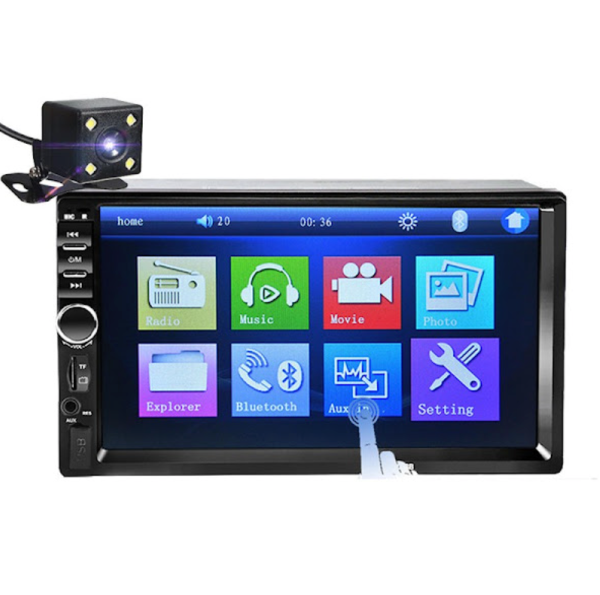 Mp5 Player 7018B + Camera marsarier, Ecran tactil, Bluetooth