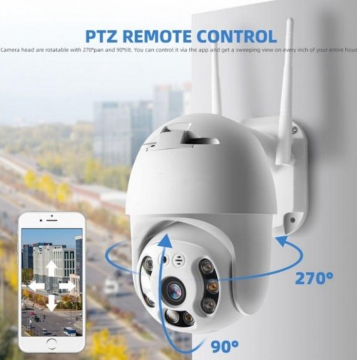 Camera de supraveghere video Wi-Fi , iOS / Android