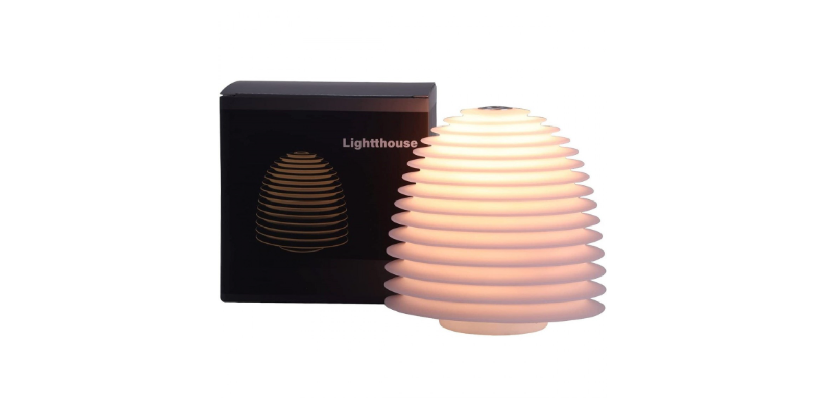 '-Umidificator aromaterapie cu lampa si control tactil, Lighthouse