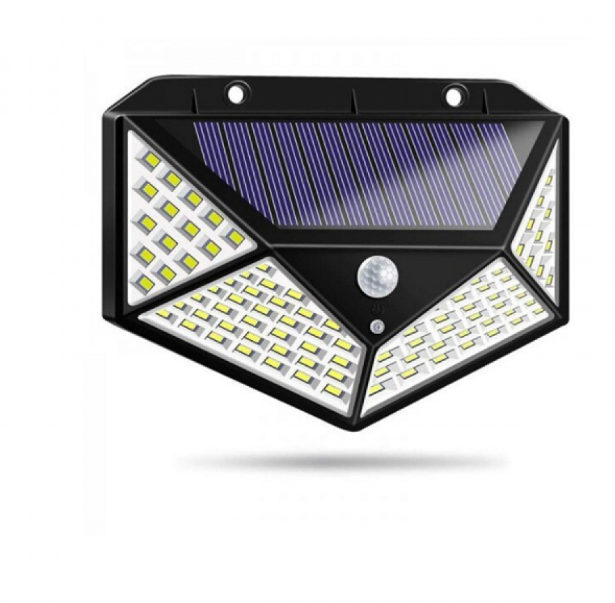 -Set 3 Lampi solare cu 100 LED 2200 mAh, senzor de miscare, rezistente la apa