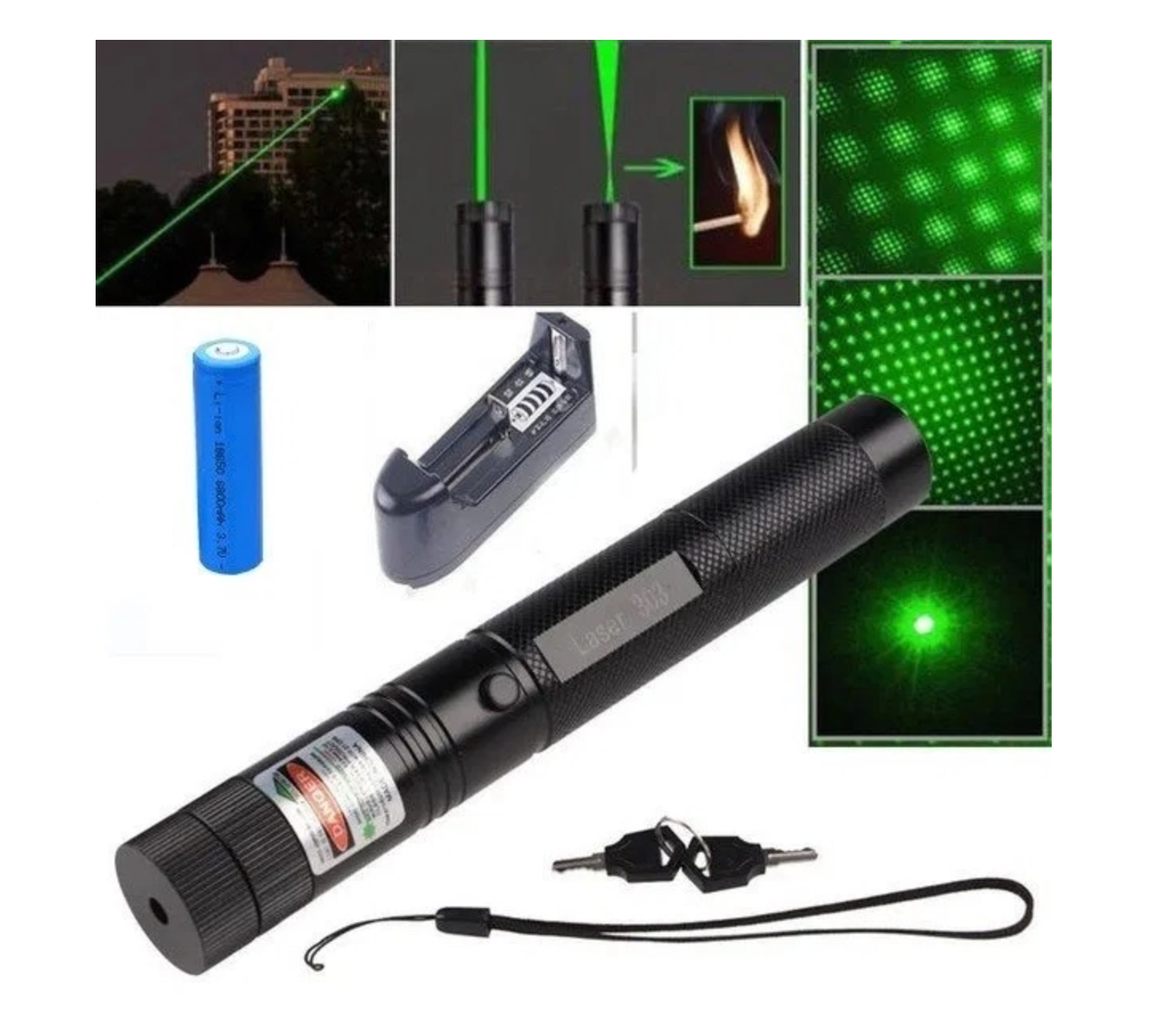 Laser cu LED verde