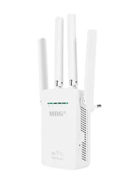 -Amplificator Retea WiFi MRG 0449, 95 x 60 x 30 mm, 4 antene, plastic, Alb