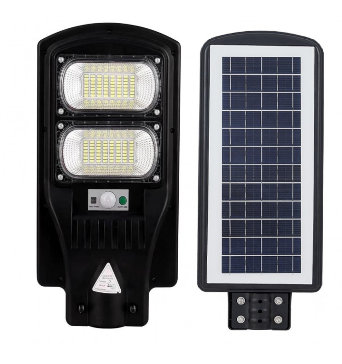 '- Lampa Stradala LED Cu Incarcare Solara, 4U®, 100W, Senzor Miscare, Acumulator Intern, Telecomanda