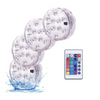 '- Set 4 lampi LED RGB, cu telecomanda, rezistente la apa