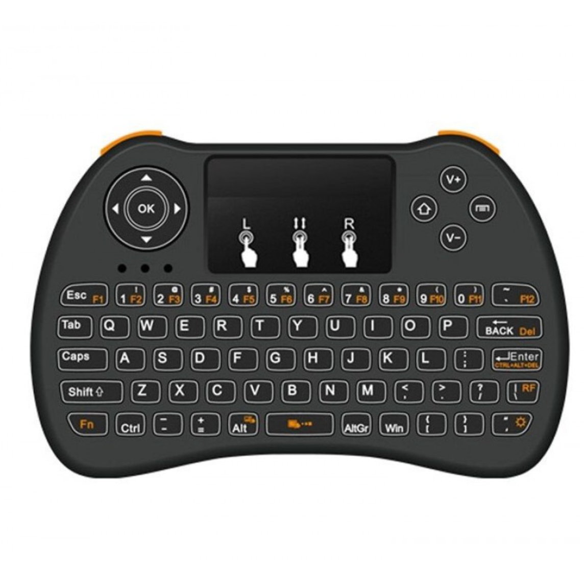 '- Mini tastatura Wireless portabila, mouse integrat si acumulator