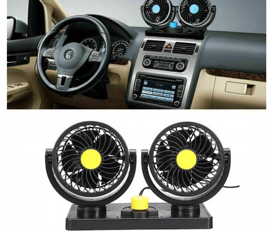 '- Ventilator auto, dublu, racire instanta, 12V