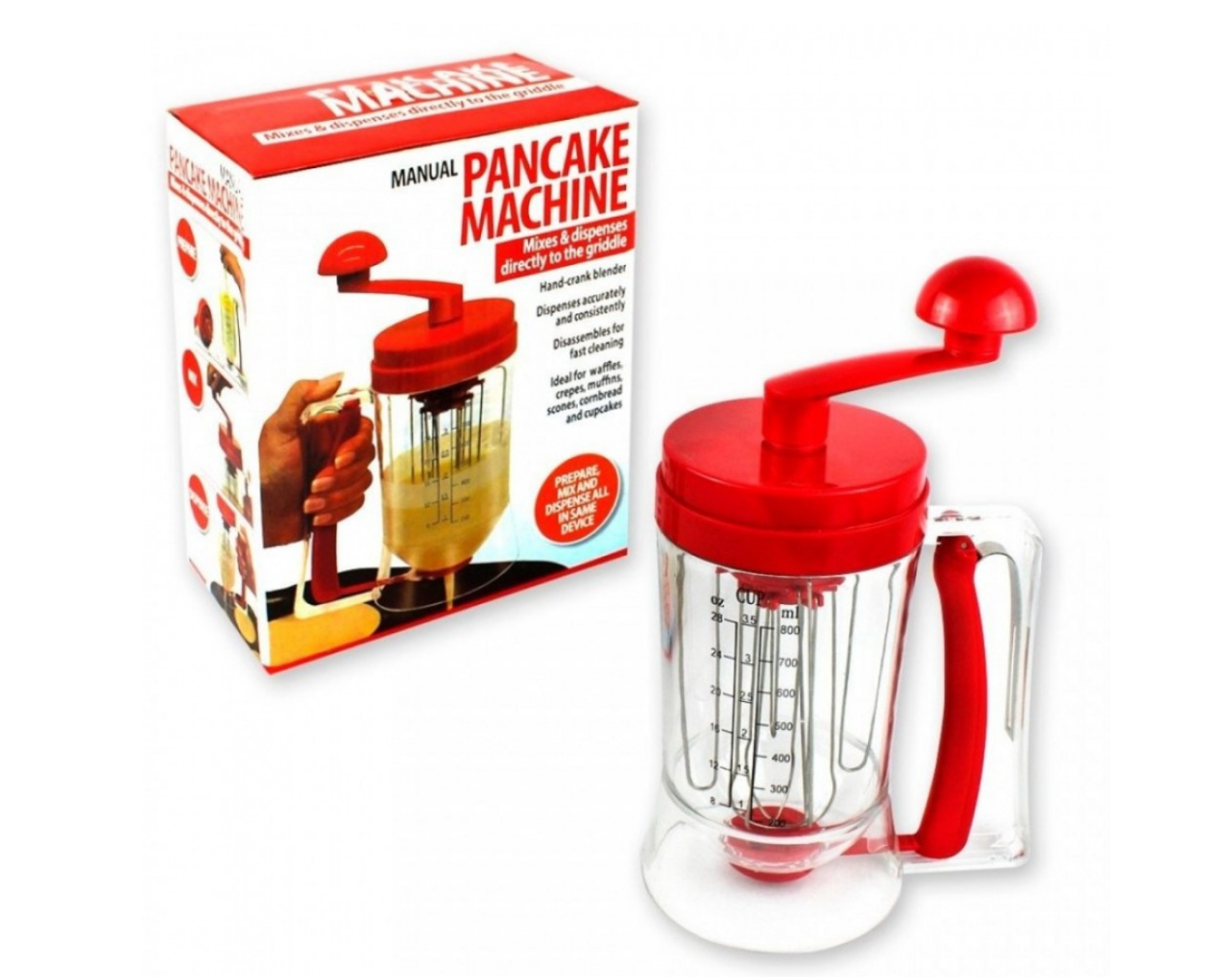 '- Blender manual pancake machine pentru clatite si prajituri
