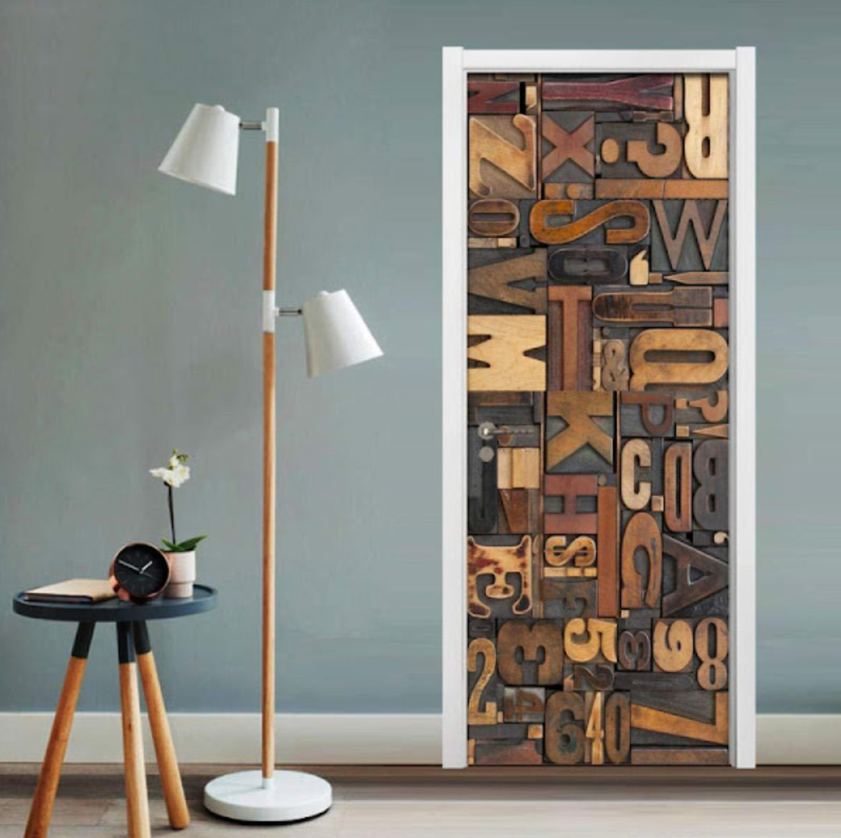 NOU:Autocolant decorativ pentru usa - 77 x 220 cm, Creative Letter