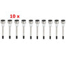 '- Set 10 X Lampa solara stick gradina, H 30 cm