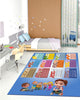 Covor Educativ Copii, Tabla Inmultirii/Fructe, Multicolor, Antiderapant 120 x 180 cm
