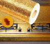 Folie de aluminiu adeziva, auriu - 60 x 300 cm
